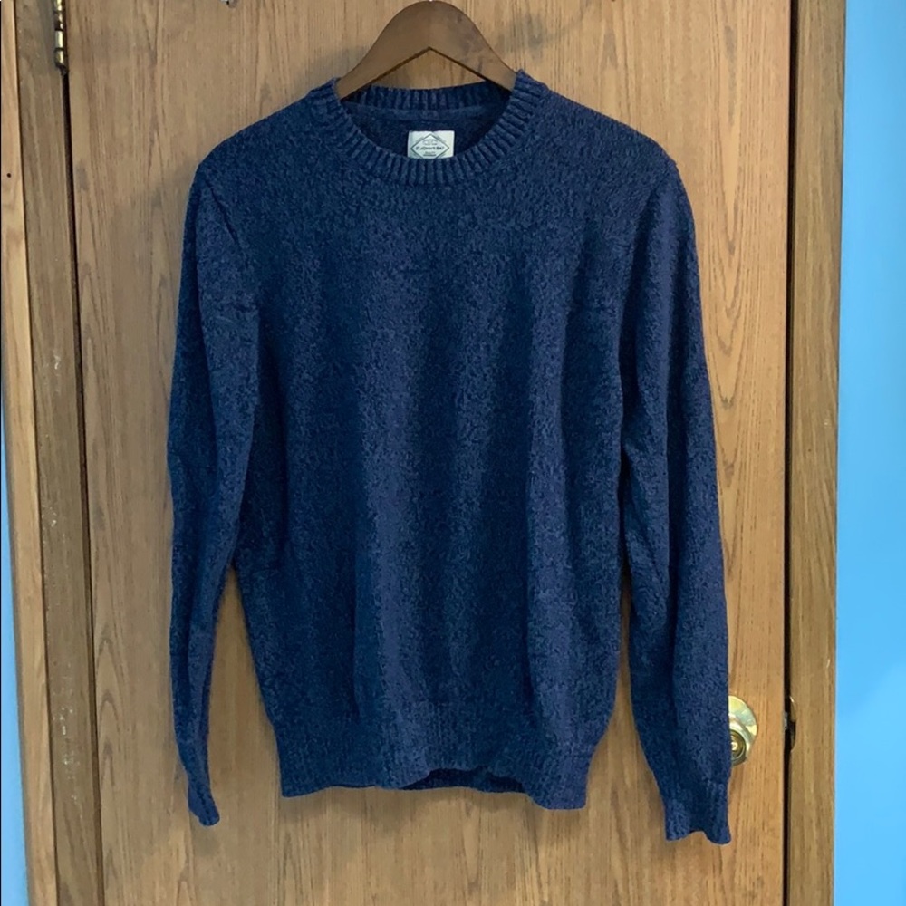 Blue crew neck sweater